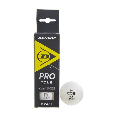 Dunlop 40+ Pro Tour Bordtennisbold (3-Pack)